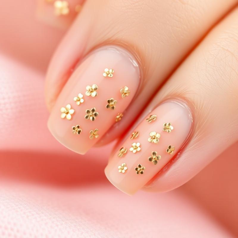 Micro Florais Dourados